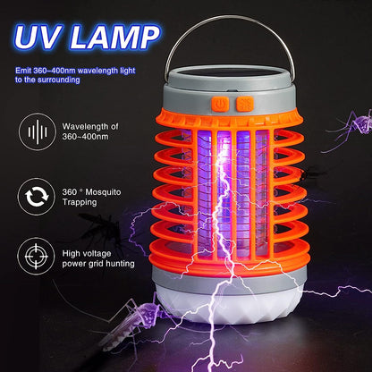 ✨ Lampă solară multifuncțională de camping Solar Mosquito Killer Lamp🦟