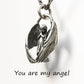 Colier cu înger de rugăciune - You are my angel