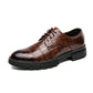 Men's  Fashion Crocodile Print Casual Business Leather Shoes