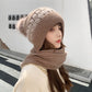 Ideal Gift - Warm & Cozy Knitted Hooded Scarf