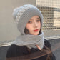 Ideal Gift - Warm & Cozy Knitted Hooded Scarf