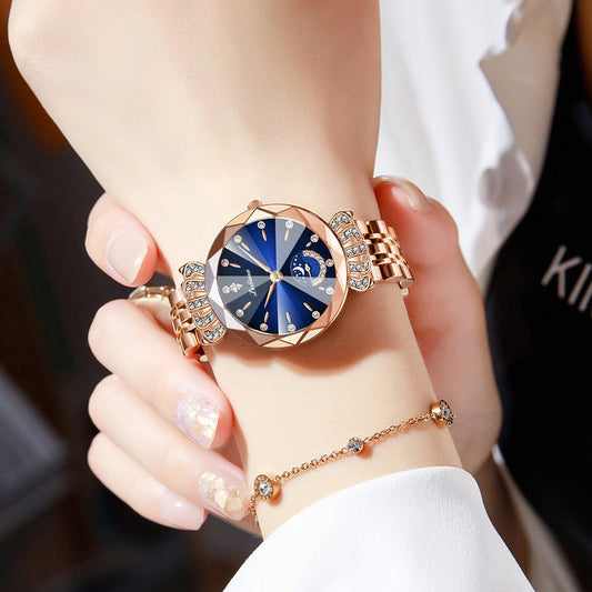 ⌚La modă Diamond Diamond Moon Star Watch pentru femei✨✨